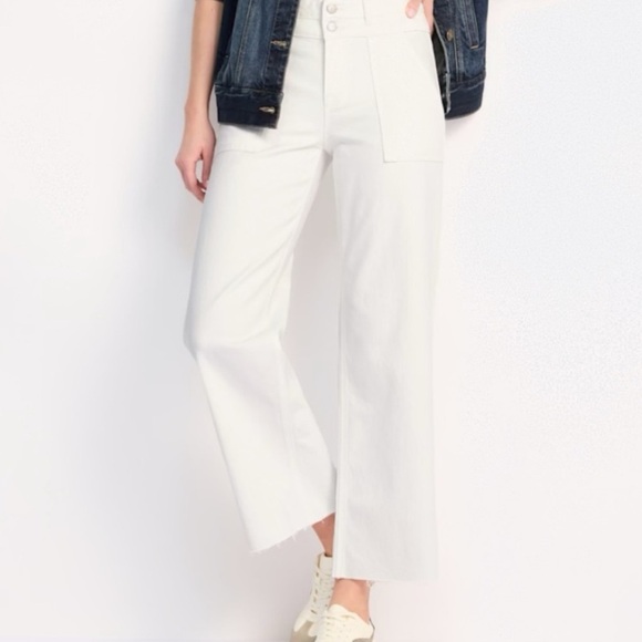 Just USA White Flare Wide Leg Jeans - Picture 1 of 11
